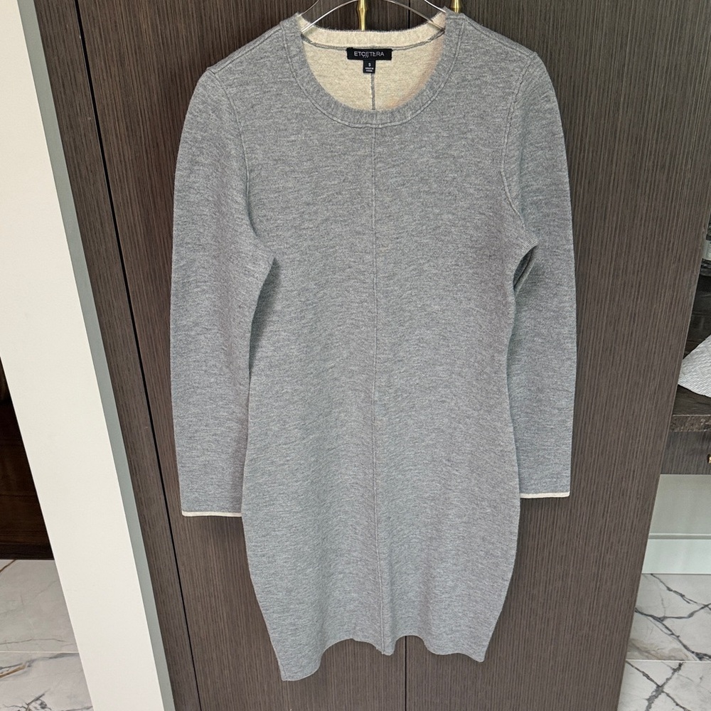 Etcetera Heather Gray Knit Dress